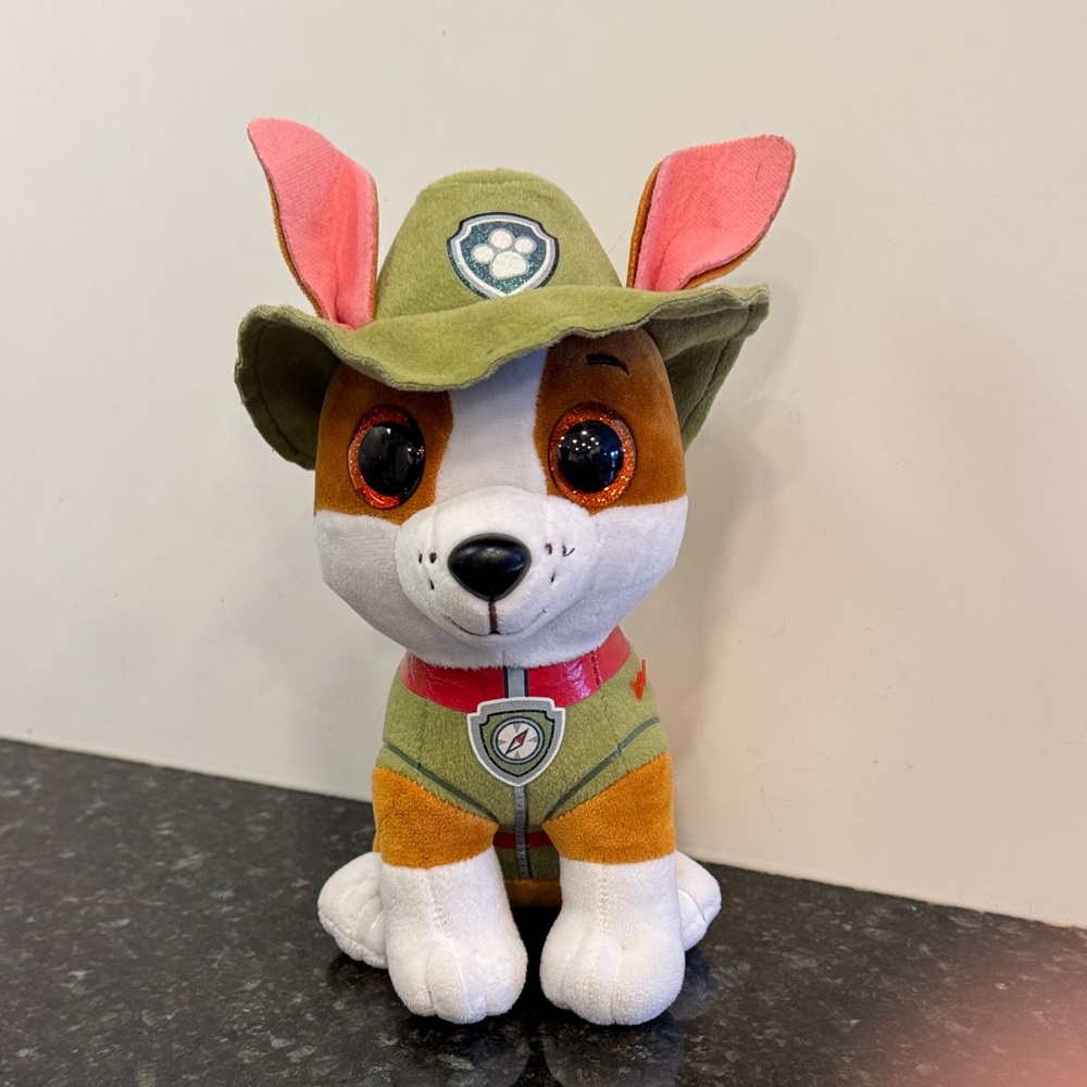 TY TRACKER Beanie Boo Paw Patrol 9” Plush Stuffed Animal Dog Puppy Jungle Toy